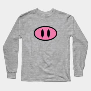 Funny Cute Pig Nose Design Long Sleeve T-Shirt